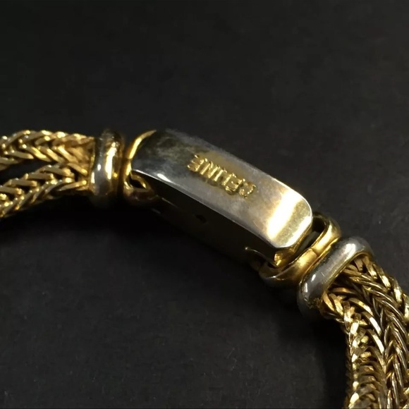 AUTH Celine Triomphe Gold Bracelet - Picture 5 of 6